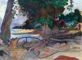 Te Burao (The Hibiscus Tree) by Paul Gauguin Te Burao (The Hibiscus Tree) by Paul Gauguin