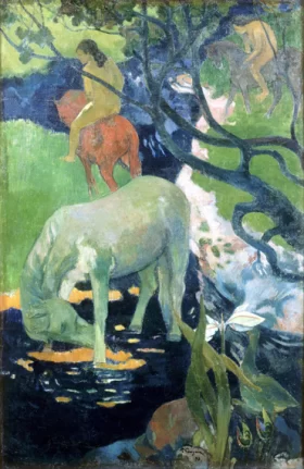 The White Horse by Paul Gauguin The White Horse by Paul Gauguin