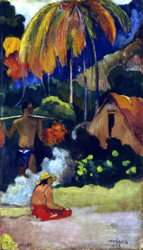 Mahana Maà Ii (Landscape in Tahiti) by Paul Gauguin Mahana Maà Ii (Landscape in Tahiti) by Paul Gauguin