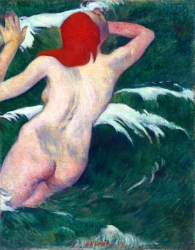 In the Waves (Dans Les Vagues) by Paul Gauguin In the Waves (Dans Les Vagues) by Paul Gauguin