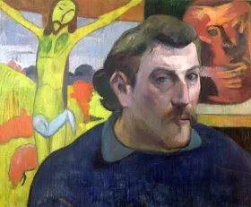 Self Portrait with the Yellow Christ by Paul Gauguin Self Portrait with the Yellow Christ by Paul Gauguin