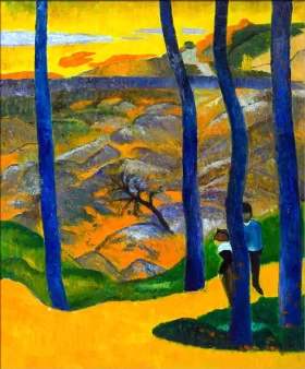 Blue Trees, 1888 by Paul Gauguin Blue Trees, 1888 by Paul Gauguin