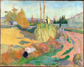 Landscape From Arles by Paul Gauguin Landscape From Arles by Paul Gauguin