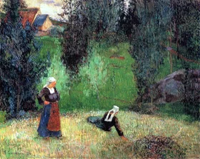 First Spring Flowers 1888 by Paul Gauguin First Spring Flowers 1888 by Paul Gauguin