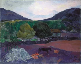 Landscape with Dog by Paul Gauguin Landscape with Dog by Paul Gauguin