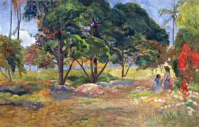 Paysage Aux Trois Arbres by Paul Gauguin Paysage Aux Trois Arbres by Paul Gauguin