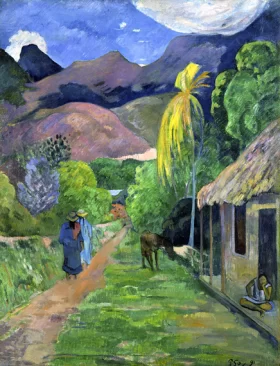 Street in Tahiti by Paul Gauguin Street in Tahiti by Paul Gauguin