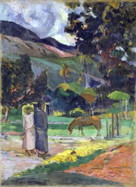Tahitian Landscape by Paul Gauguin Tahitian Landscape by Paul Gauguin