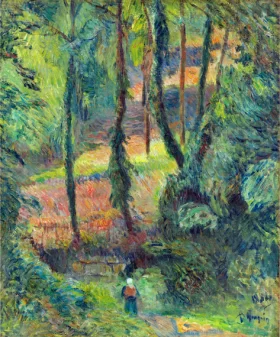 Chemin Creux Dans Une Pente BoiséE by Paul Gauguin Chemin Creux Dans Une Pente BoiséE by Paul Gauguin