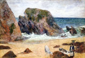 Cows on the Seashore by Paul Gauguin Cows on the Seashore by Paul Gauguin