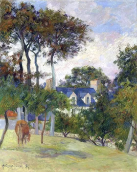 La Maison Blanche by Paul Gauguin La Maison Blanche by Paul Gauguin