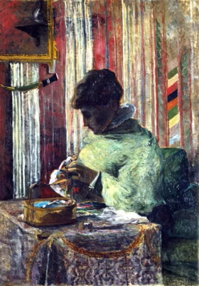 The Embroiderer by Paul Gauguin The Embroiderer by Paul Gauguin