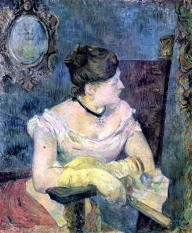 Madame Mette Gauguin in Evening Dress by Paul Gauguin Madame Mette Gauguin in Evening Dress by Paul Gauguin