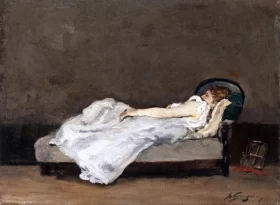 Mette Asleep on a Sofa by Paul Gauguin Mette Asleep on a Sofa by Paul Gauguin