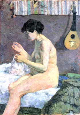 Study of a Nude (Suzanne Sewing) by Paul Gauguin Study of a Nude (Suzanne Sewing) by Paul Gauguin