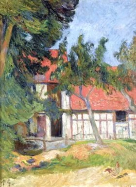 Stable Near Dieppe I by Paul Gauguin Stable Near Dieppe I by Paul Gauguin