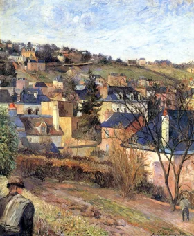 Blue Roofs of Rouen by Paul Gauguin Blue Roofs of Rouen by Paul Gauguin