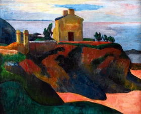 La Maison Du Pan-Du by Paul Gauguin La Maison Du Pan-Du by Paul Gauguin