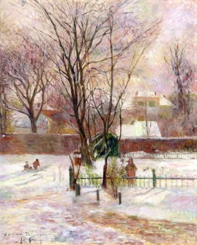 Snow in Copenhagen by Paul Gauguin Snow in Copenhagen by Paul Gauguin
