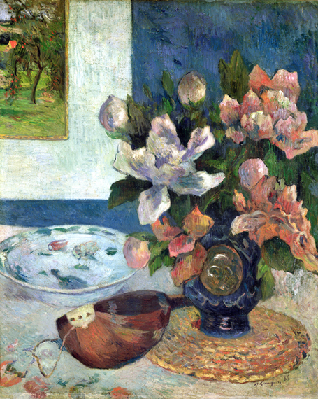 Still Life with a Mandolin by Paul Gauguin, oil painting reproduction on canvas Still Life with a Mandolin by Paul Gauguin