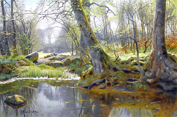 Spring Forest by Peder Mørk Mønsted