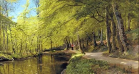 An Afternoon Stroll by Peder Mørk Mønsted