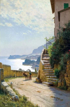 Coastal Scene, 1906 by Peder Mørk Mønsted Coastal Scene, 1906 by Peder Mørk Mønsted