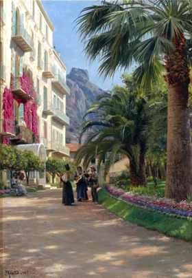 A serenade 1907 by Peder Mørk Mønsted A serenade 1907 by Peder Mørk Mønsted