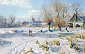 Winter_s Magic, 1922 by Peder Mørk Mønsted