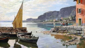 Lake Garda 1909 by Peder Mørk Mønsted
