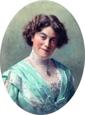 The artists wife 1910 by Peder Mørk Mønsted