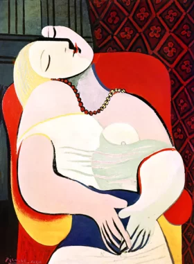 肉筆☆油絵☆F20号『Seated Woman』ピカソ/模写 Picasso,