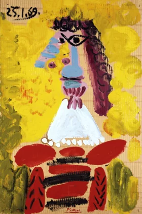 Buste D'homme by Pablo Picasso (inspired)