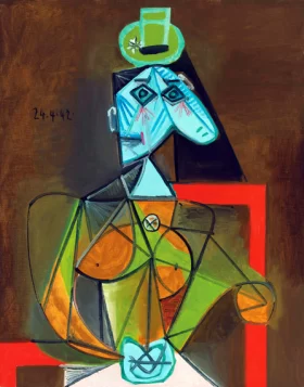 Femme Dans Un Fauteuil (Dora Maar) by Pablo Picasso (inspired)