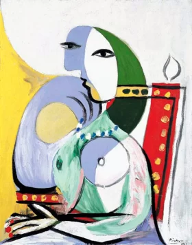 Femme Dans Un Fauteuil by Pablo Picasso (inspired)