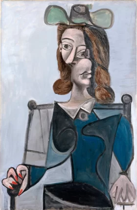 Woman in a Hat by Pablo Picasso (inspired)