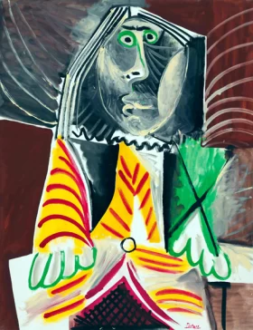 Homme Assis by Pablo Picasso (inspired)