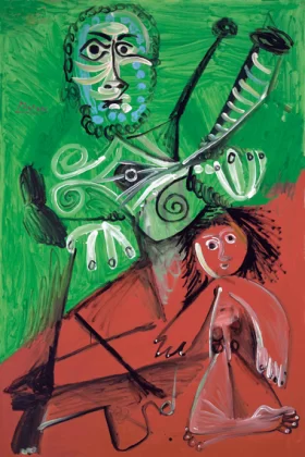 Homme et Enfant by Pablo Picasso (inspired)