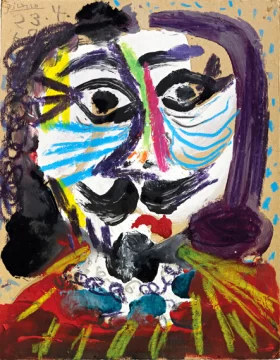 Tête D' Homme by Pablo Picasso (inspired)
