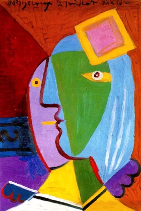 Woman with Cap by Pablo Picasso (inspired)