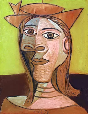 Femme Au Chapeau by Pablo Picasso (inspired)
