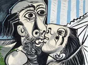 The Kiss by Pablo Picasso (inspired)