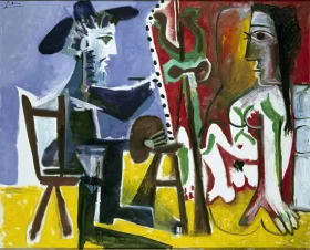 The Painter and the Model by Pablo Picasso (inspired)