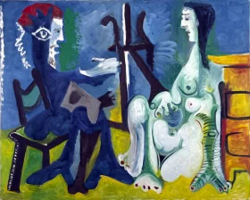 The Painter and the Model by Pablo Picasso (inspired)