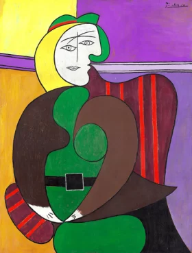 The Red Armchair by Pablo Picasso (inspired)