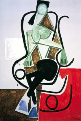 Femme Dans Un Rocking-Chair by Pablo Picasso (inspired)