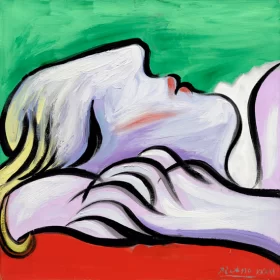 Le Repos by Pablo Picasso (inspired)