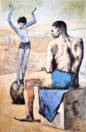 Acrobate à la Boule by Pablo Picasso (inspired)