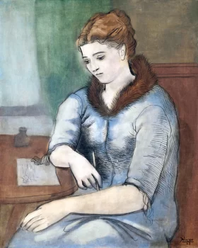 La Lettre (La Réponse) by Pablo Picasso (inspired)