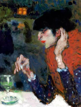Buveuse Accoudée by Pablo Picasso (inspired)
